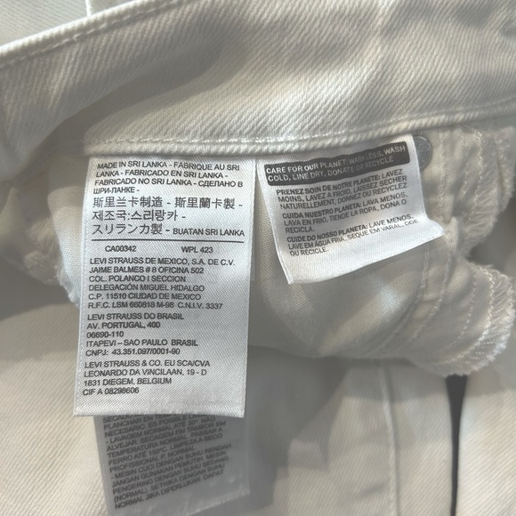Levi’s Women 721 distressed High Rise Skinny jeans Size 28 in White - Picture 6 of 7